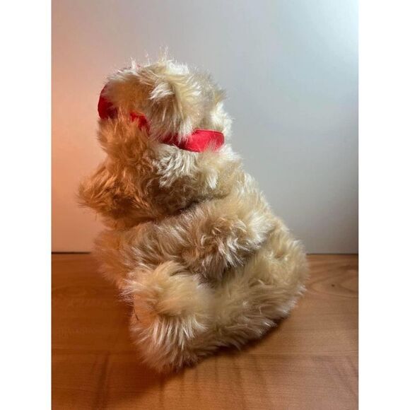 Hershey's 2002 Plush 8" Sitting Teddy Bear with Red Bow Stuffed Animal - Picture 4 of 7
